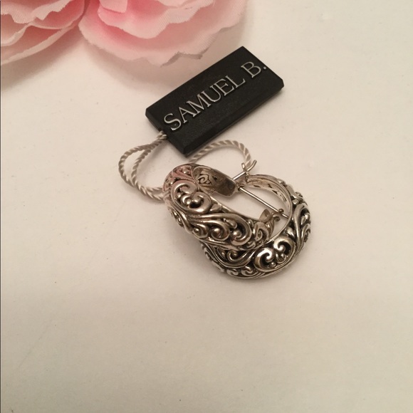 SAMUEL B STERLING HOOPS - Picture 4 of 7